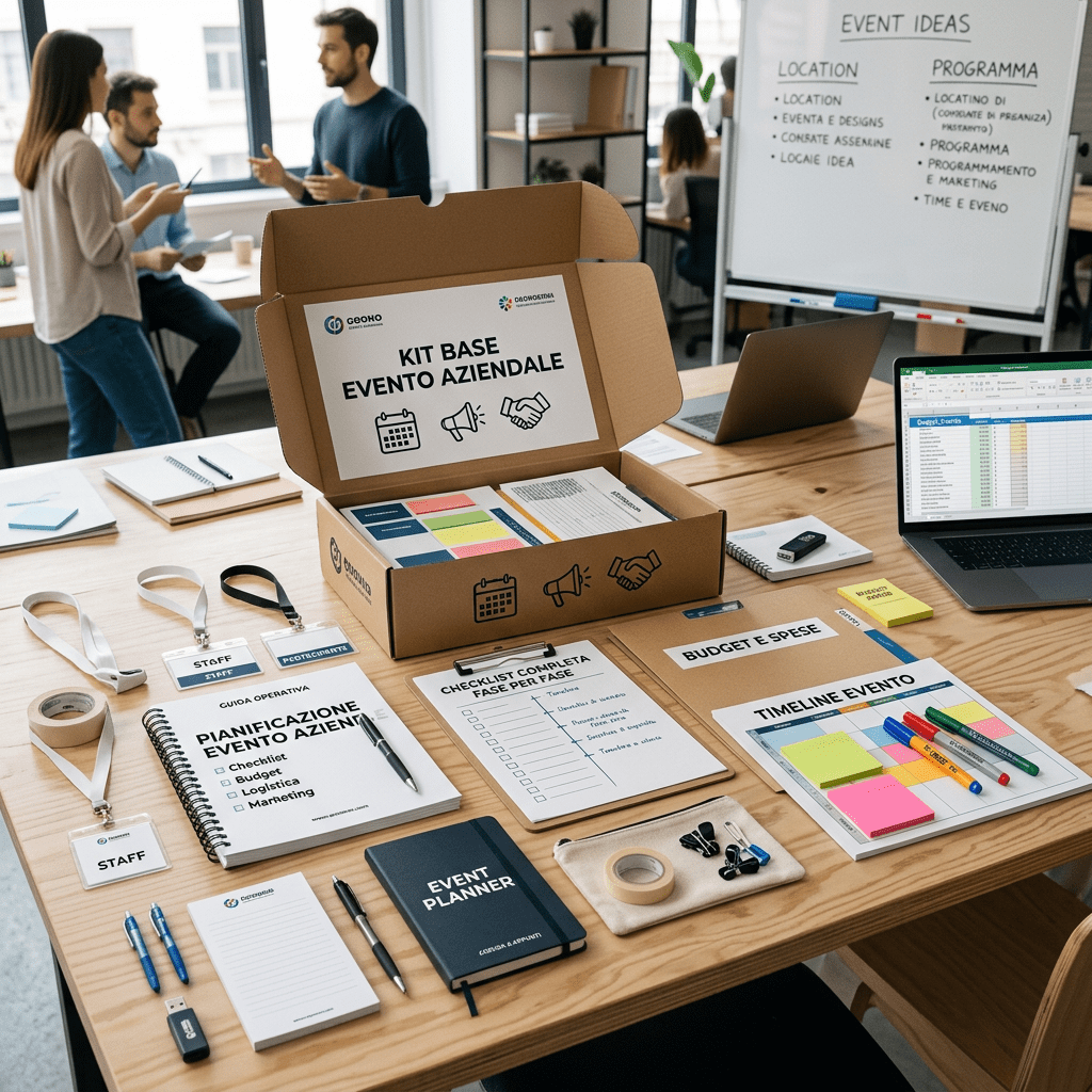 Kit base per organizzare un evento aziendale: cosa comprare davvero